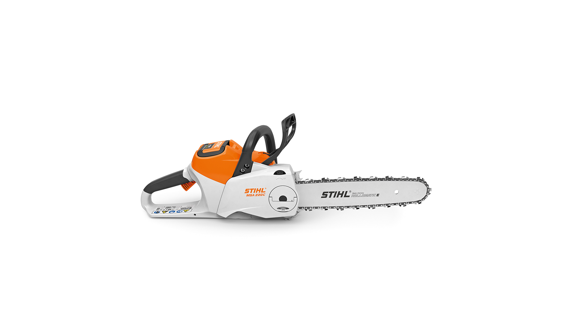 Akkukäyttöinen STIHL MSA 220 -moottorisaha AP-järjestelmästä